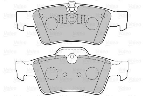 Гальмівні колодки дискові MERCEDES GL-Class/M-Class/R-Class "3,0-6,2 "R "05>> Valeo 301802