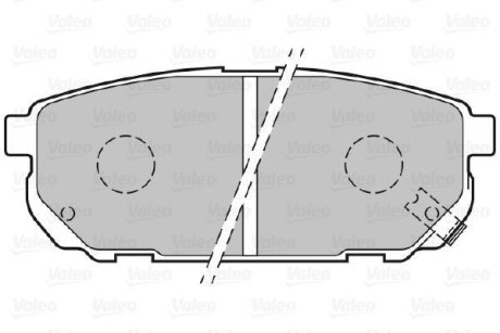 Гальмівні колодки дискові KIA Sorento "2,4-3,5 "R "02>> Valeo 301823