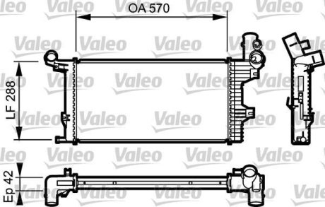 Радіатор охолодження двигуна Valeo 732303 (фото 1)