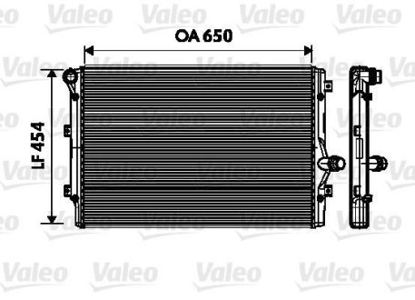 Радіатор охолодження двигуна Valeo 734333