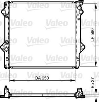 Радиатор охлаждения Valeo 735569