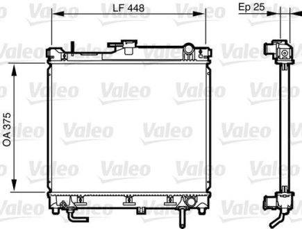 Радиатор охлаждения Valeo 735578 (фото 1)