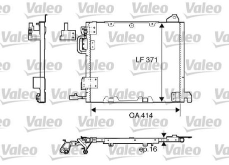 Конденсатор кондицiонера AstraG/Zafira/Zafira "98>> Valeo 817506