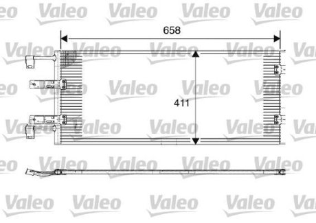 Радіатор кондиціонера Valeo 817645