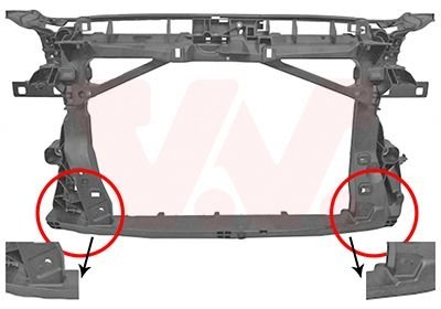 Панель передня AUDI A3 12 > 16 (вир-во) Van Wezel 0336678