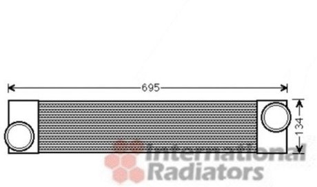Радіатор інтеркулера Van Wezel 06004375 (фото 1)