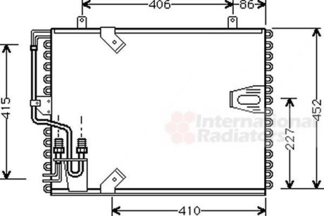 Конденсор кондиціонера BMW 5/7 E34/E32 86-95 Van Wezel 06005183