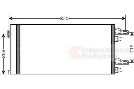 Радіатор кондиціонера Van Wezel 09005246