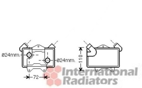 Радіатор масляний MB W202 25TD 95-00 (вир-во) Van Wezel 30003477