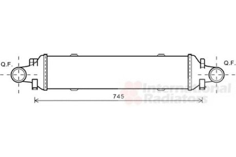 Інтеркулер MERCEDES SERIE 204/ CLAS/ GLK (вир-во) Van Wezel 30004593