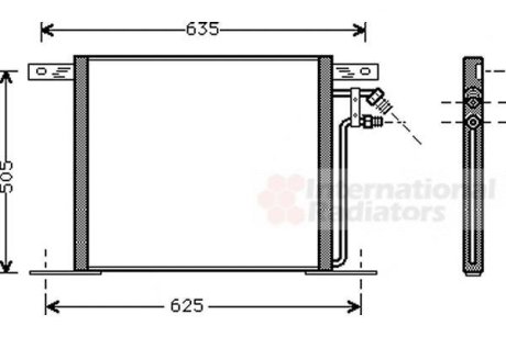 Конденсор кондиціонера MB VITO/V-CL G/D 95-03 Van Wezel 30005220