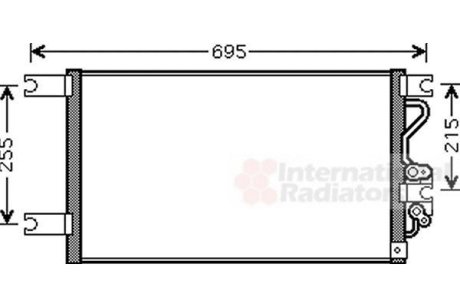 Конденсор кондиціонера PAJERO SP 30i/25TD Van Wezel 32005206 (фото 1)