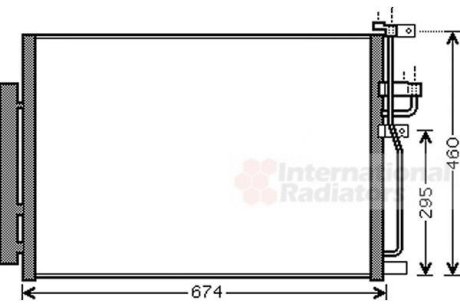 Радіатор кондиціонера CHEVROLET CAPTIVA (вир-во) Van Wezel 37005436 (фото 1)