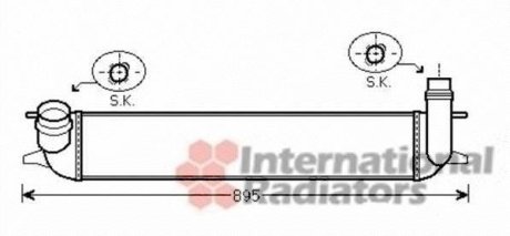 Інтеркулер RENAULT LAGUNA 10/07>15 (вир-во Van Weze) Van Wezel 43004462