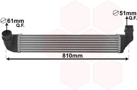 Інтеркулер RENAULT SCENIC 4/09 > 16 (вир-во Van Weze) Van Wezel 43004614