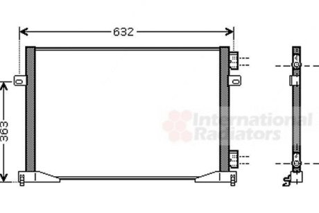 Радіатор кондиціонера Van Wezel 43005400