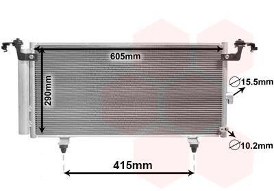 Радіатор кондиціонера Van Wezel 51005084