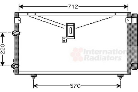 Радіатор кондиціонера Van Wezel 53005383