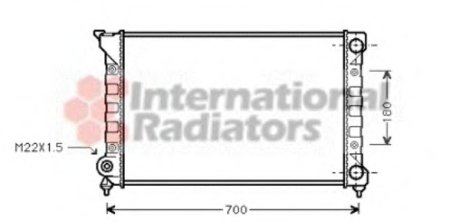 Радіатор VW PASSAT3 MT/AT 88-93 Van Wezel 58002072