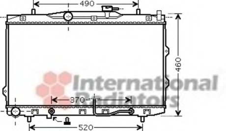 Радіатор CERATO 16i/20i AT 04- Van Wezel 83002075