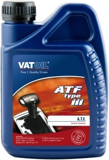Трансмиссионное масло ATF Type III минеральное 1 л VATOIL 50088