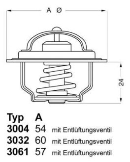 Термостат Ford WAHLER 300482D1