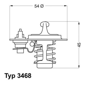 A_Термостат Opel Astra F Corsa A B Kadett E Vectra A WAHLER 346888D