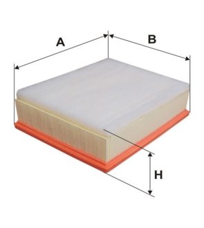 Фільтр повітряний (вир-во -FILTERS) WIX FILTERS WA9555 (фото 1)