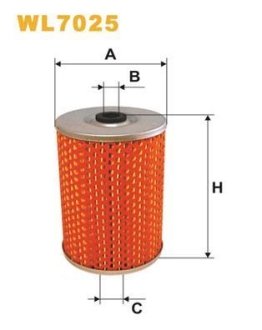 Фільтр масляний WIX FILTERS WL7025