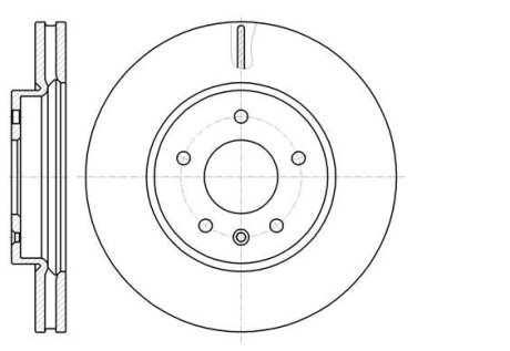 Диск тормозной передний (кратно 2) (Remsa) Chevrolet Captiva, Opel Antara (D61183.10) WOKING D6118310