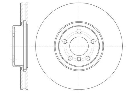 Гальмівний диск перед. BMW X5 (E70/F15/F85) / X6 (E71-72/F16/F86) 07- (348x30) WOKING D6133510