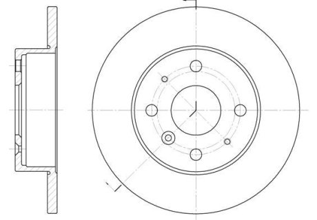 Гальмівний диск (передній) DAIHATSU CHARADE /GEELY СK 1.0-1.5 89- WOKING D636300