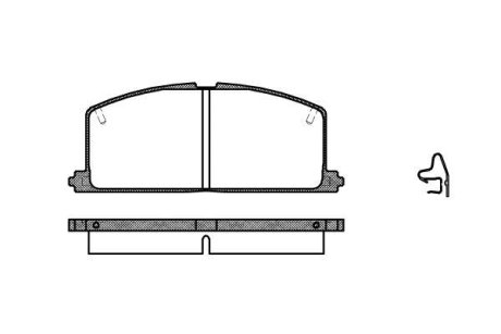 Гальмівні колодки пер. Camry/Carina/Celica/Corolla/Tercel (83-02) WOKING P067304