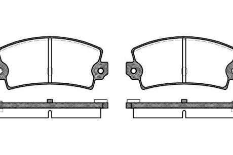 Гальмівні колодки зад. С300/FOCUS II/MAZDA 3/5/ESPACE I/C70/C30 1.6-2.7 03-12 WOKING P121336