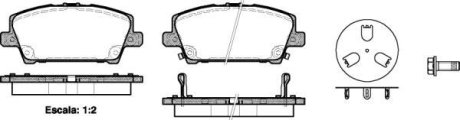 Колодки гальмівні диск. перед. (вир-во Remsa) Honda Civic 05> 12> Lucas ver. (P13053.02) WOKING P1305302