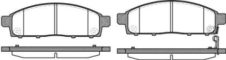 Колодки тормозные диск. перед. (Remsa) Mitsubishi L200 triton 2.5 04-,Mitsubishi Pajero sport ii 3.2 08- (P13423.01) WOKING P1342301