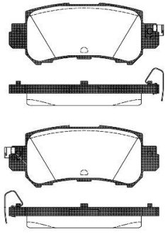 Колодки гальмівні диск. задн. (вир-во Remsa) Mazda Cx-5 2.0 11-,Mazda Cx-5 2.2 11- (P14073.00) WOKING P1407300