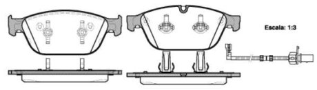 Колодки гальмівні WOKING P1543302