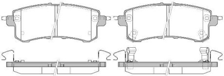 Колодки тормозные диск. задн. (Remsa) Infiniti Qx56 5.6 10-,Nissan Patrol vi 5.6 10- (P15473.02) WOKING P1547302