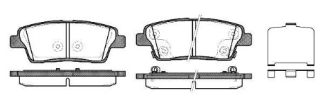 Колодки гальмівні WOKING P1558302