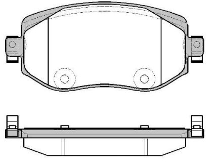 Колодки тормозные диск. перед. (Remsa) Renault Megane IV (P16243.08) WOKING P1624308