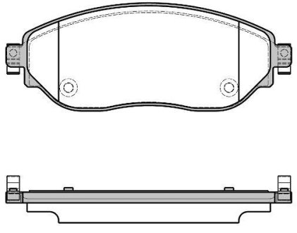 Колодки тормозные диск. перед. (Remsa) Opel Vivaro 1.6 14-,Opel Vivaro combi 1.6 14- (P17173.08) WOKING P1717308