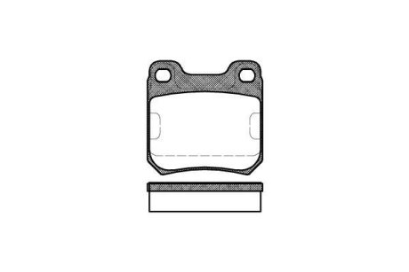 Гальмівні колодки зад. Opel Vectra B/Omega B 94-03 (ATE) WOKING P339300