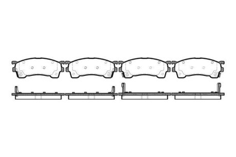 Гальмівні колодки пер. Premacy/Protege/323/626/Eunos/Xedos/MX6/Probe 92-05 WOKING P515304