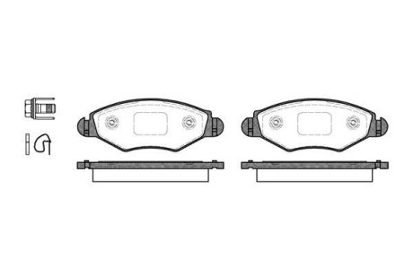 Гальмівні колодки пер. Peugeot 206/306 94- WOKING P743320