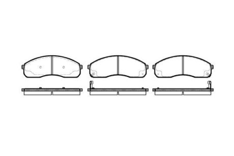 Колодки гальмівні WOKING P921312