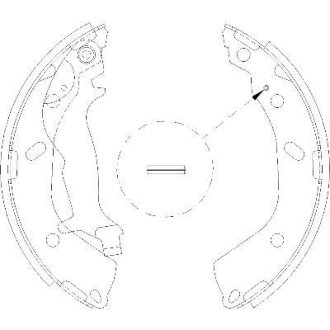 Колодки тормозные бараб. задн. (Remsa) Hyundai Getz 1.1 02-10,Hyundai Getz 1.3 02-10 (Z4193.00) WOKING Z419300 (фото 1)