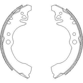 Колодки тормозные бараб. задн. (Remsa) Geely CK I 05> (Z4374.00) WOKING Z437400