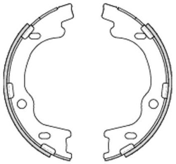 Колодки тормозные бараб. задн. (Remsa) Hyundai I30 1.4 07-11,Hyundai I30 1.6 07-11 (Z4699.00) WOKING Z469900