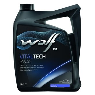 Масло моторное Vitaltech 5W-40 (4 л) Wolf 8311192